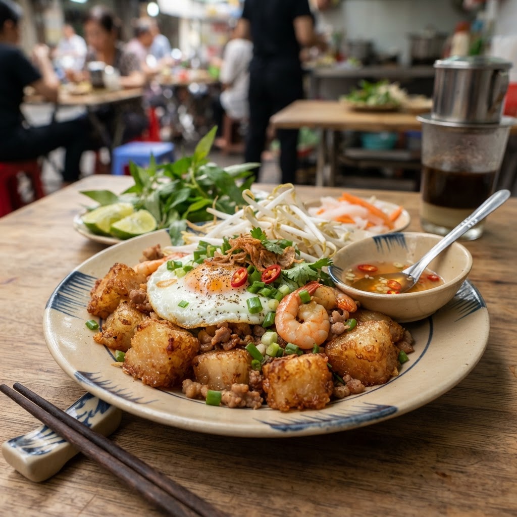 Photo de la recette Banh bot chien — plat vietnamienne maison