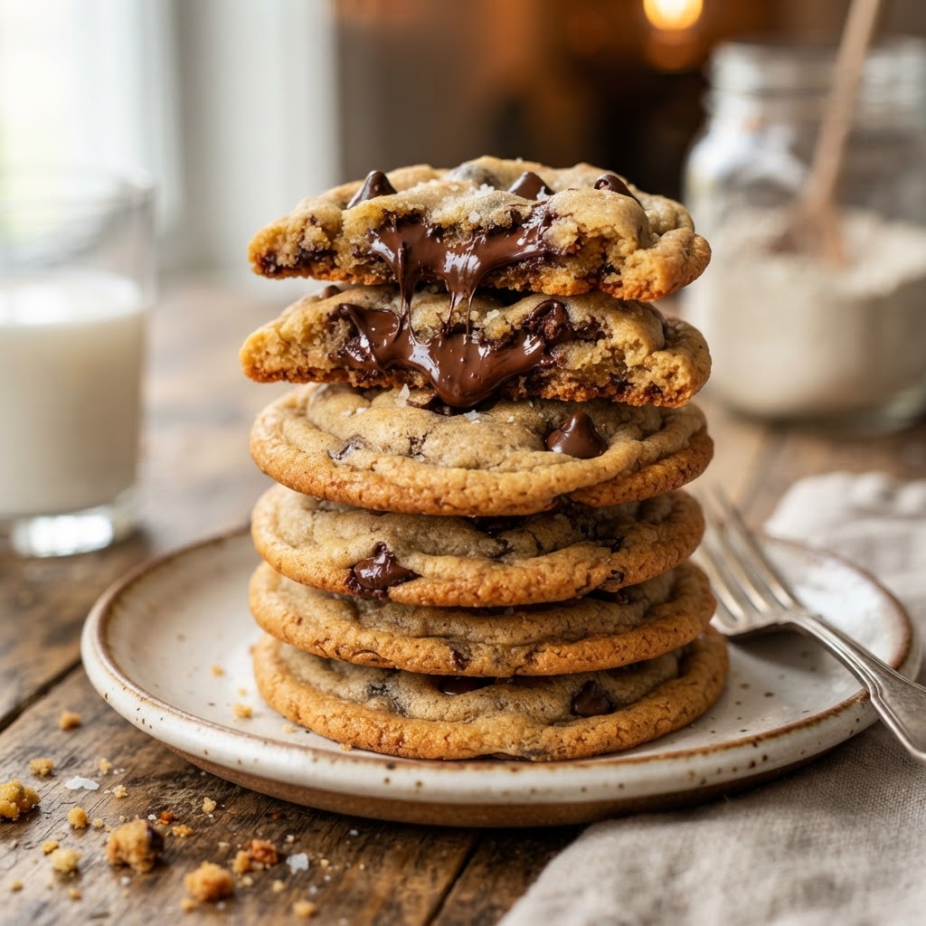 Photo de la recette Cookies aux pépites de chocolat — snack américaine maison