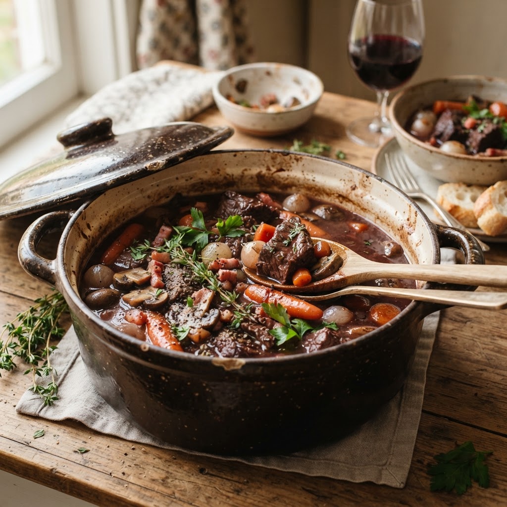Photo de la recette Bœuf bourguignon — plat française maison