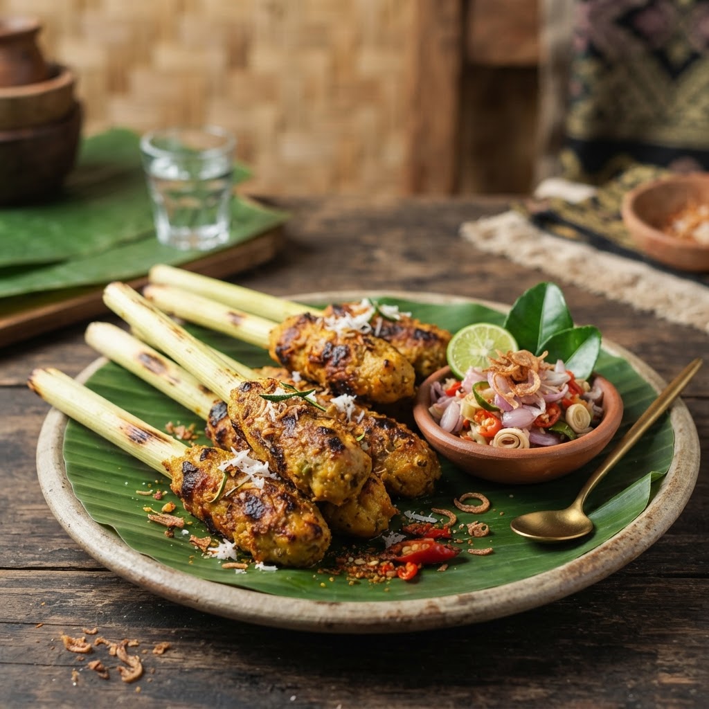 Photo de la recette Sate Lilit — plat indonésienne maison
