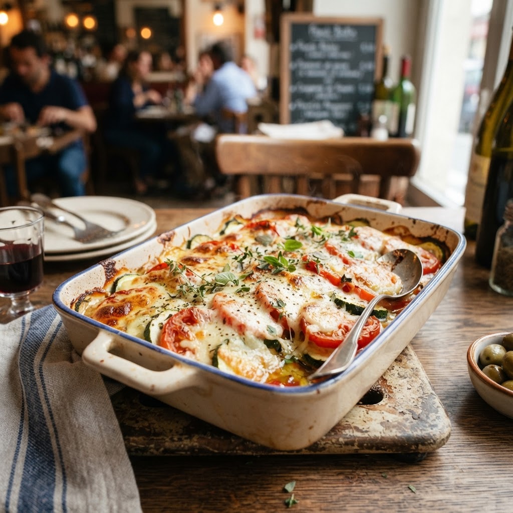 Photo de la recette Gratin de Courgettes à la Tomate et Mozzarella — plat française maison