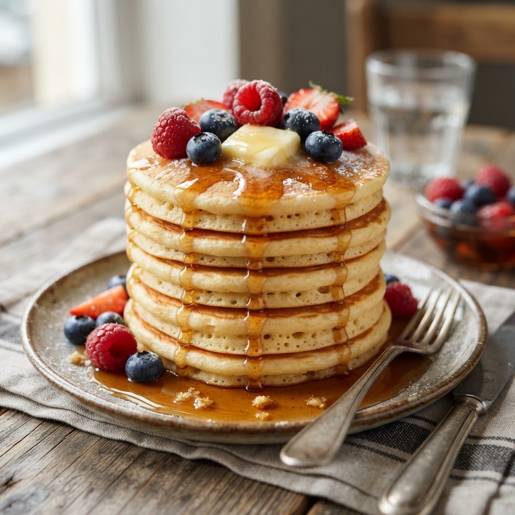 Photo de la recette Pancakes américains — dessert américaine maison