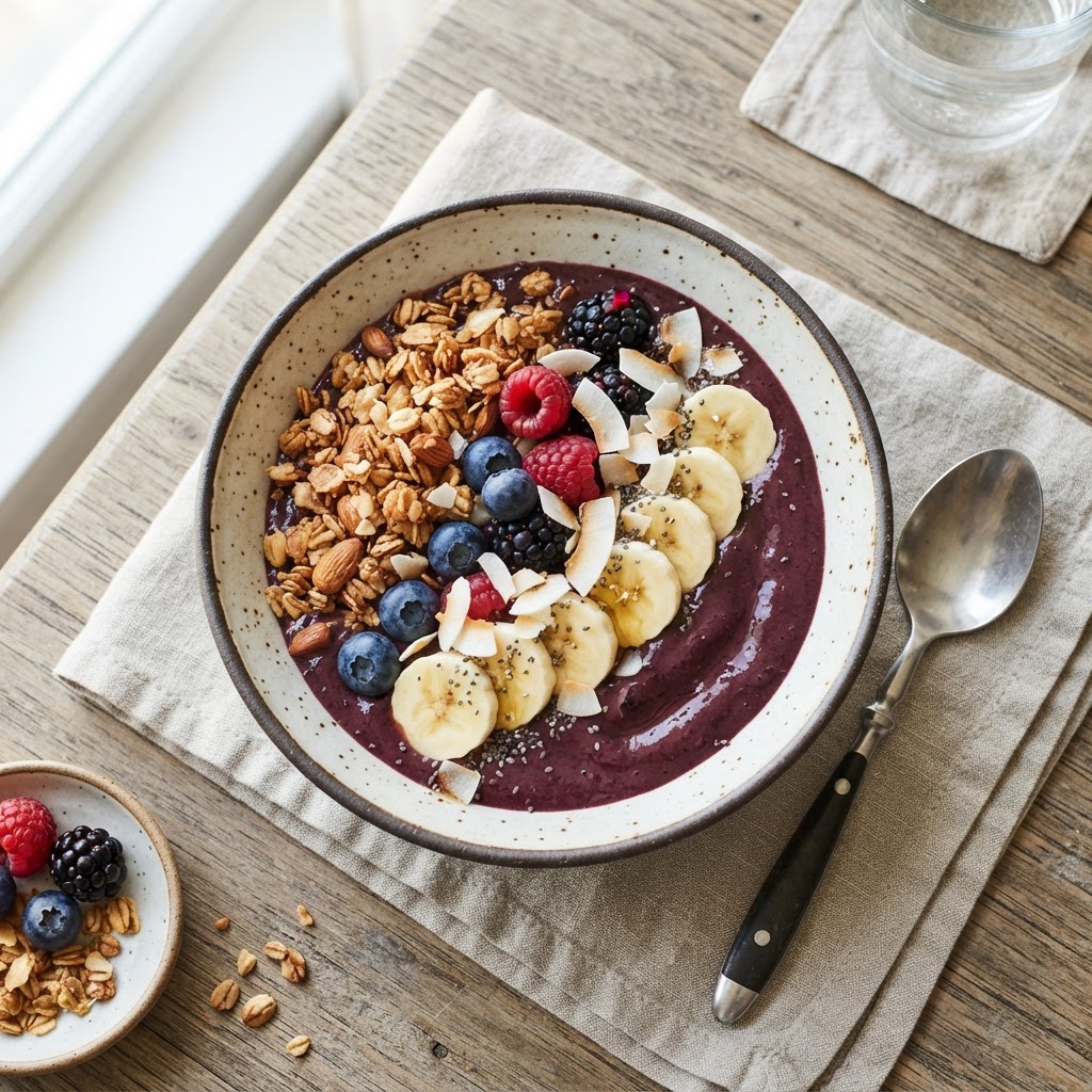 Photo de la recette Smoothie bowl açaï — dessert healthy maison