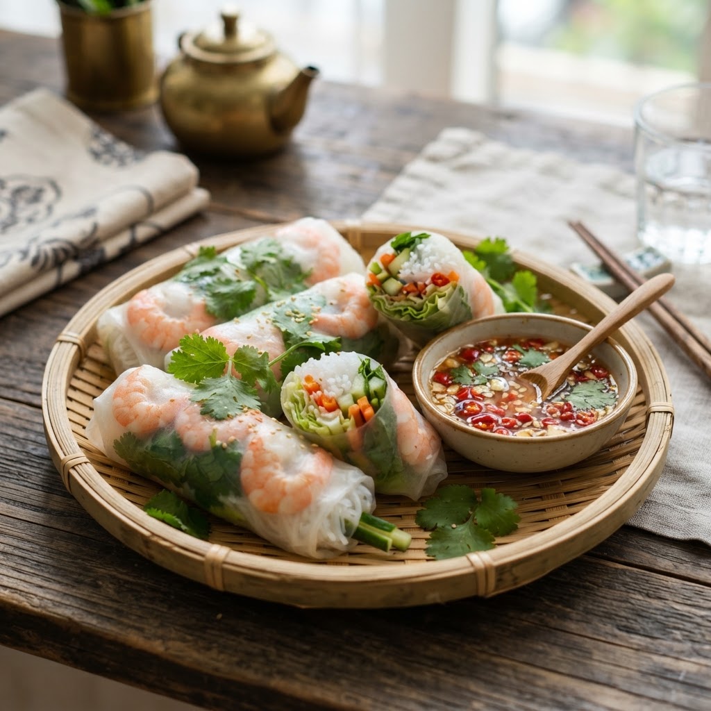 Photo de la recette Spring rolls aux légumes — entrée asiatique maison