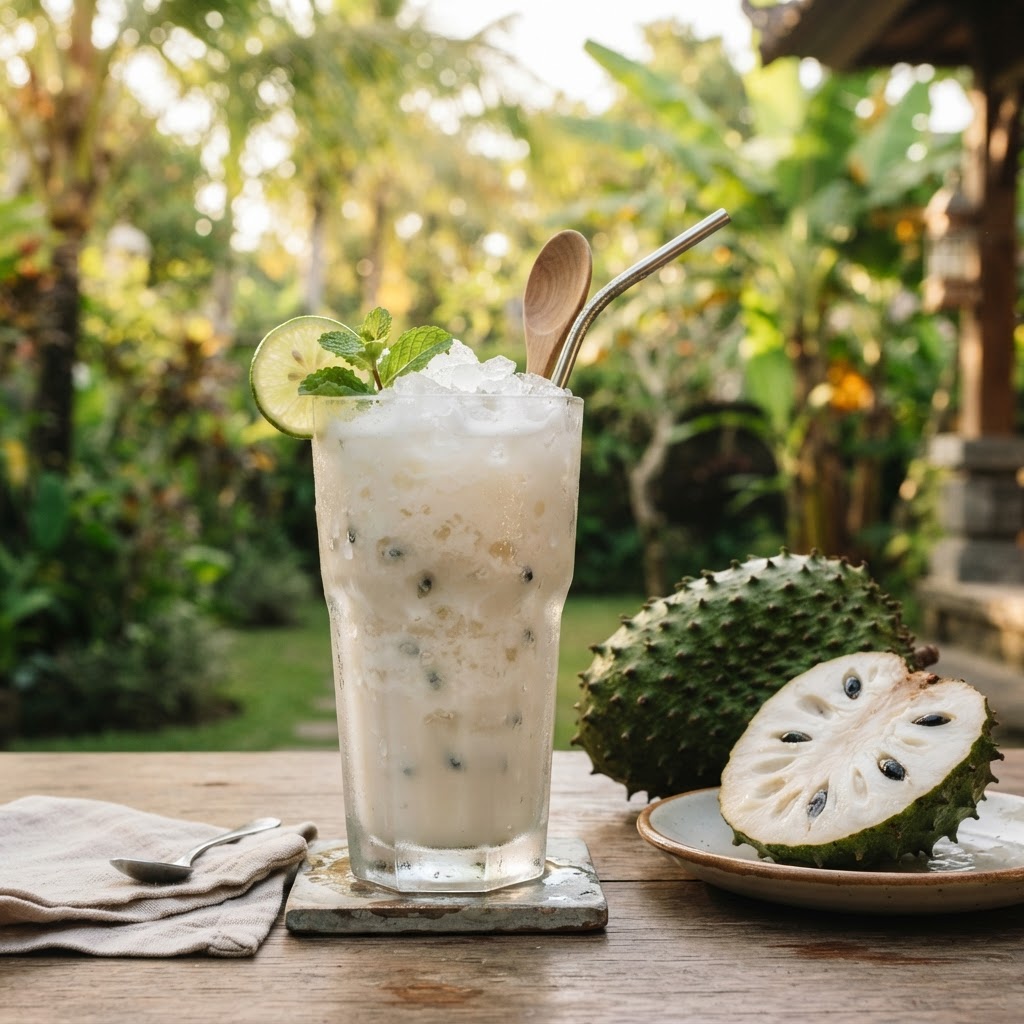 Photo de la recette Jus Sirsak — boisson indonésienne maison