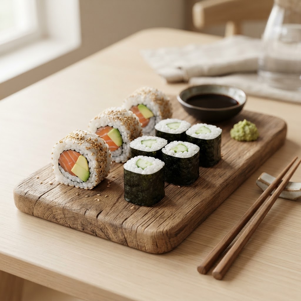 Photo de la recette Makis saumon-avocat — plat japonaise maison