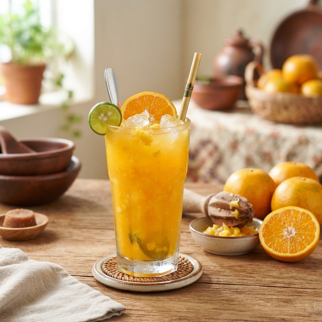 Photo de la recette Es Jeruk Peras — boisson indonésienne maison