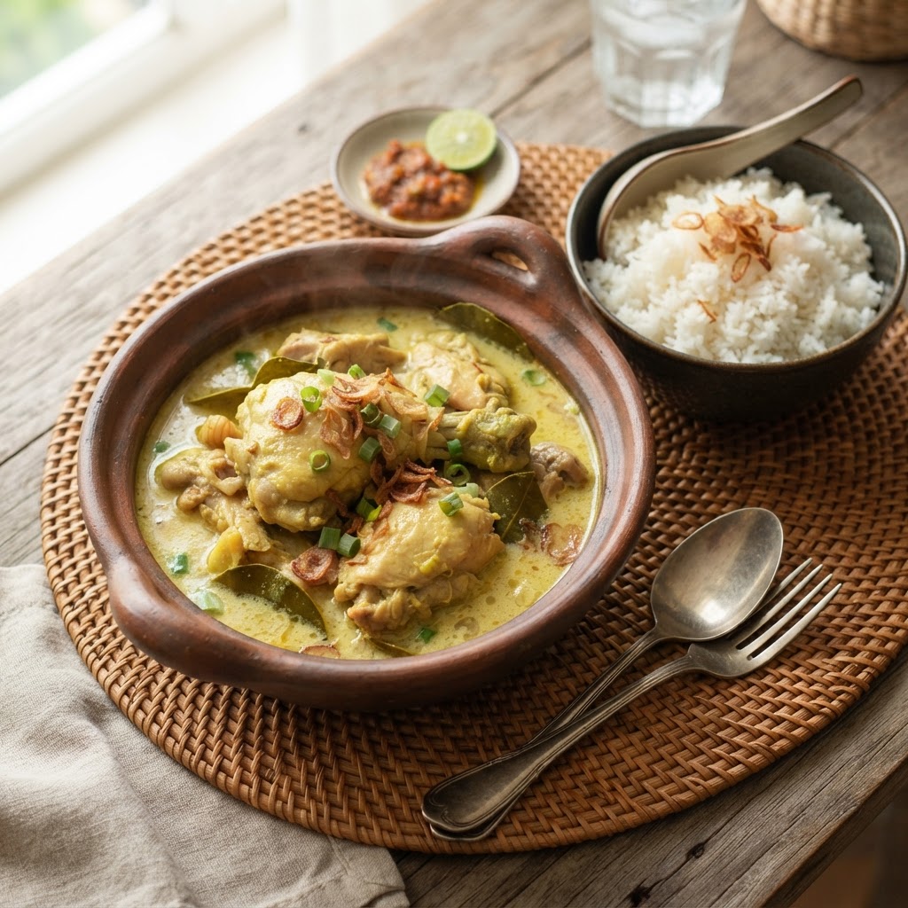 Photo de la recette Opor Ayam — plat indonésienne maison
