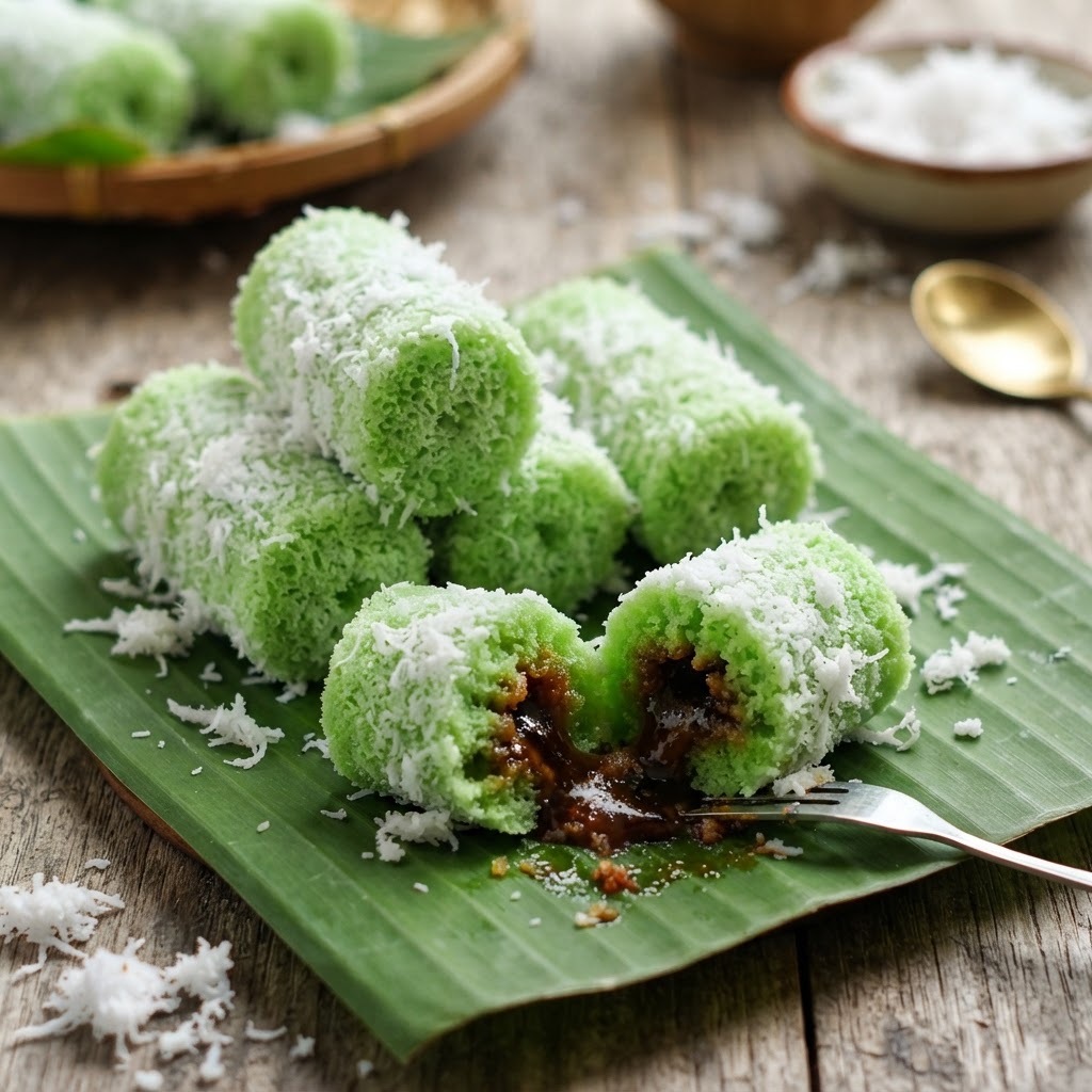 Photo de la recette Kue Putu — dessert indonésienne maison