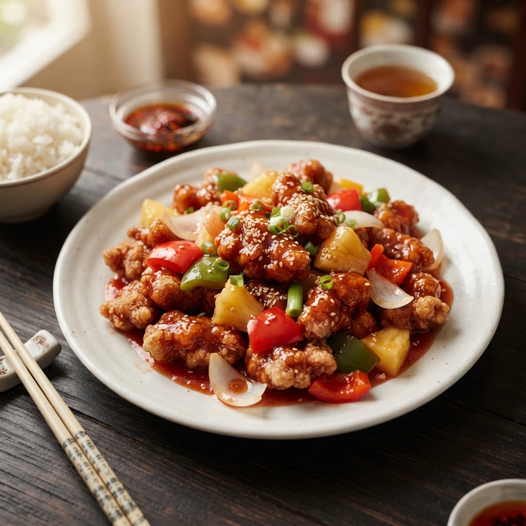 Photo de la recette Porc aigre-doux — plat chinoise maison