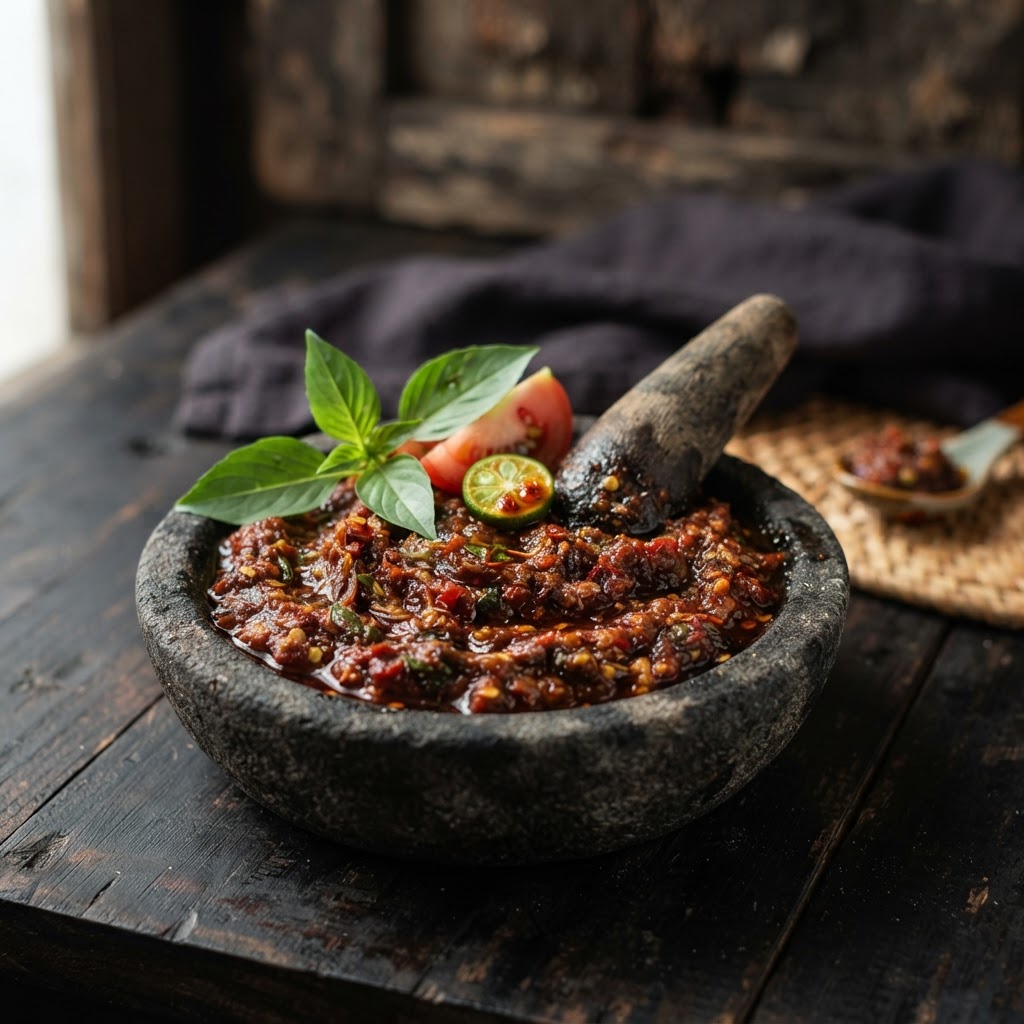 Photo de la recette Sambal Terasi — snack indonésienne maison