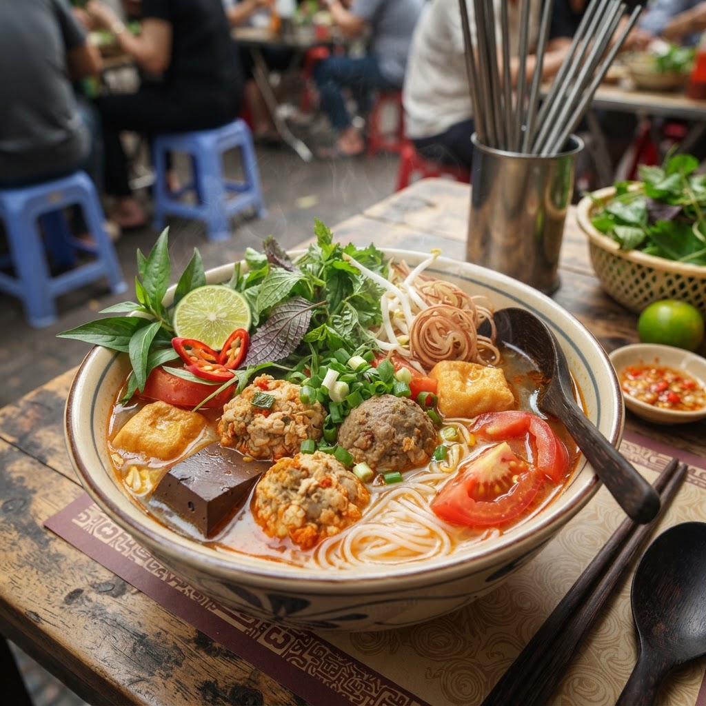 Photo de la recette Bun rieu — plat vietnamienne maison