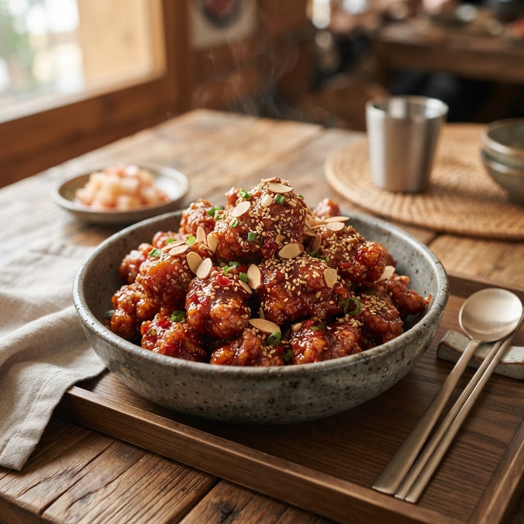 Photo de la recette Dakgangjeong — plat coréenne maison