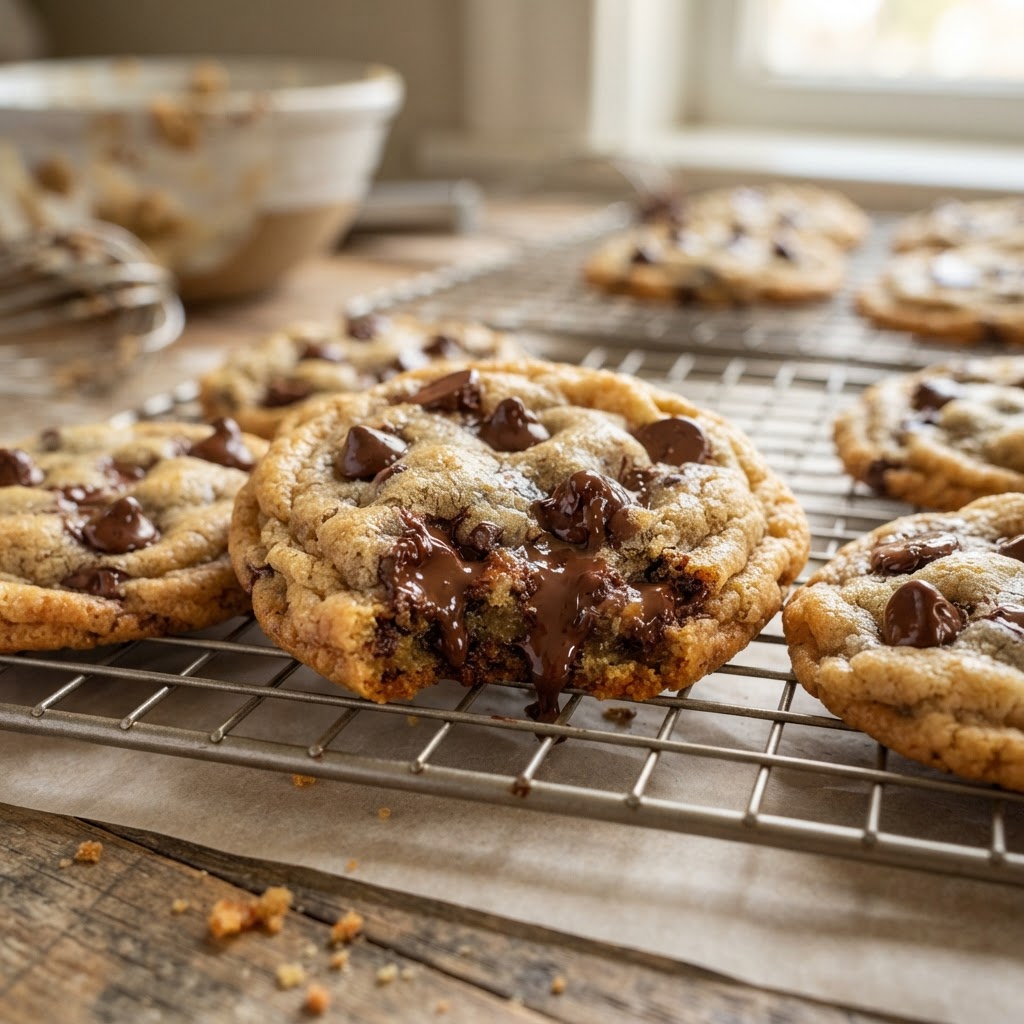 Photo de la recette Chocolate Chip Cookies — dessert américaine maison