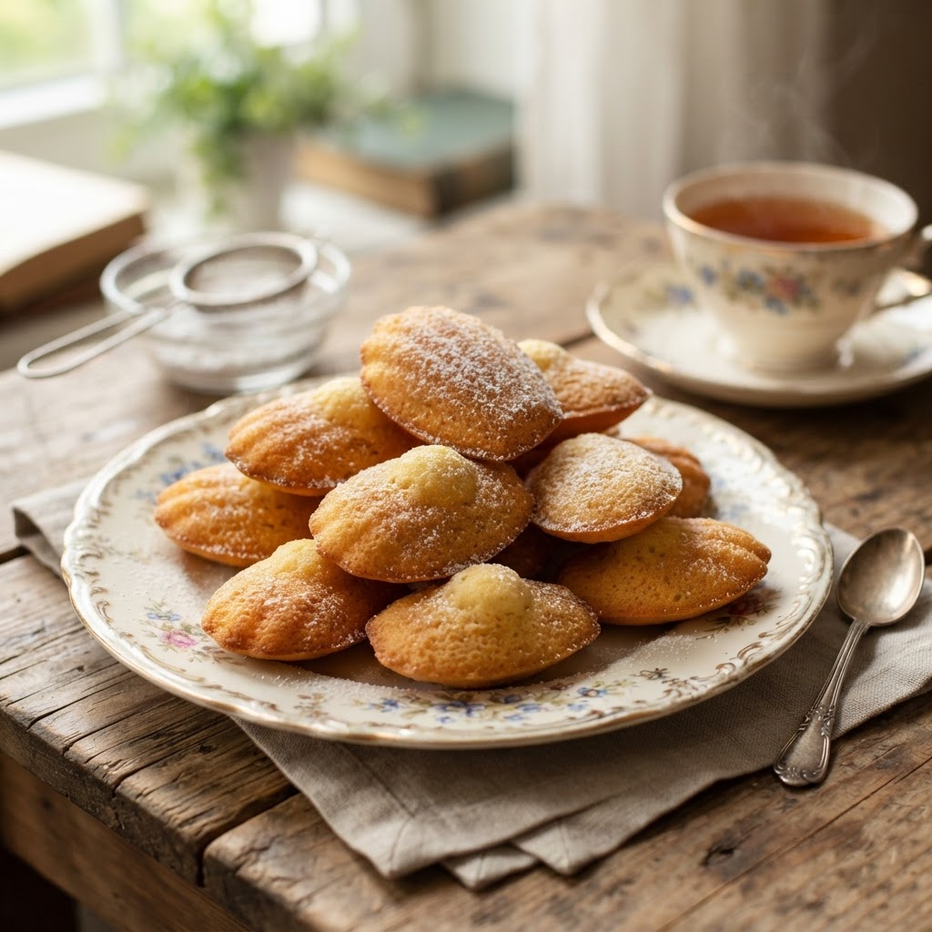 Photo de la recette Madeleines au beurre — snack française maison