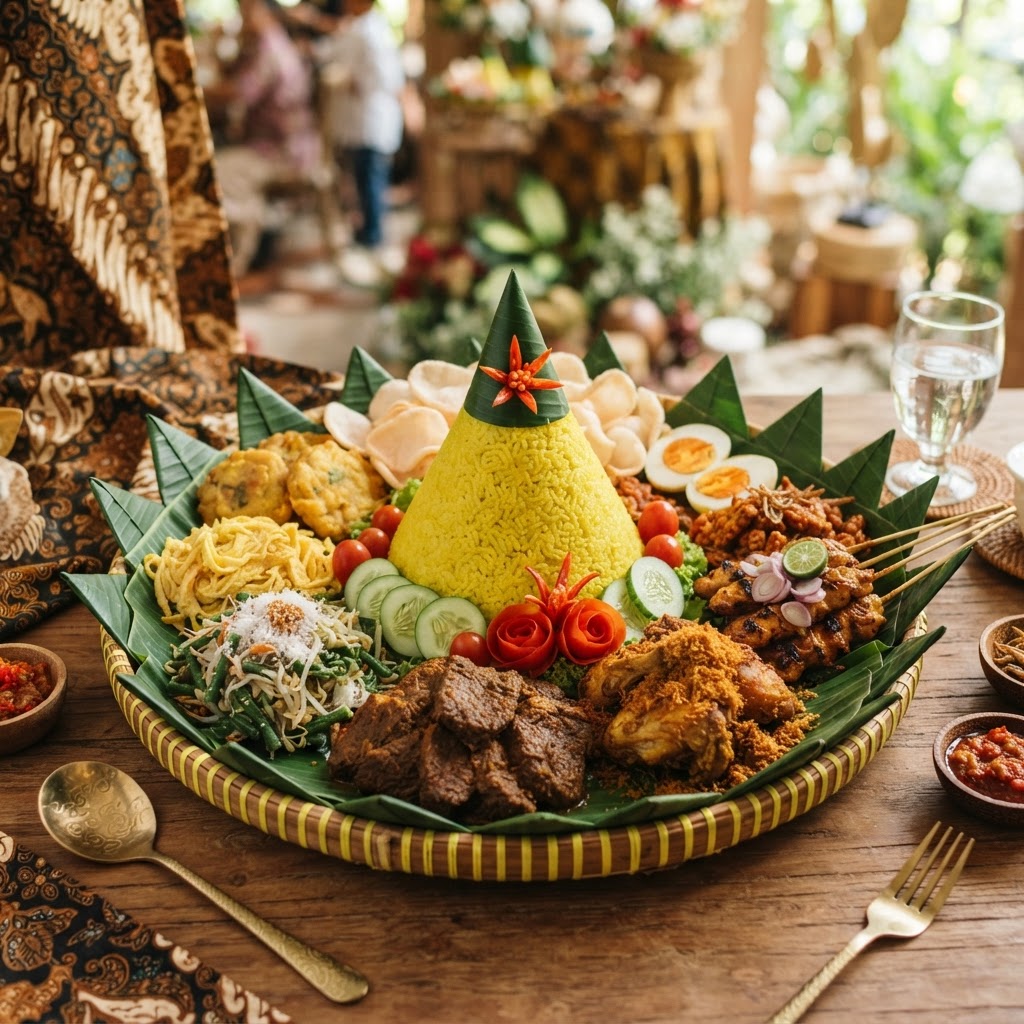 Photo de la recette Nasi Tumpeng — plat indonésienne maison