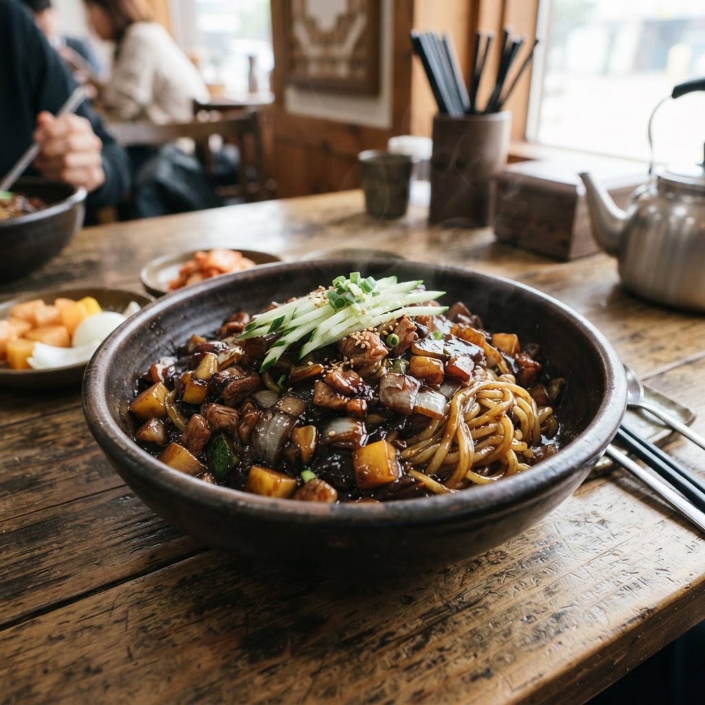 Photo de la recette Jajangmyeon — plat coréenne maison