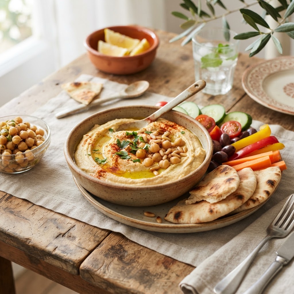 Photo de la recette Houmous — snack méditerranéenne maison
