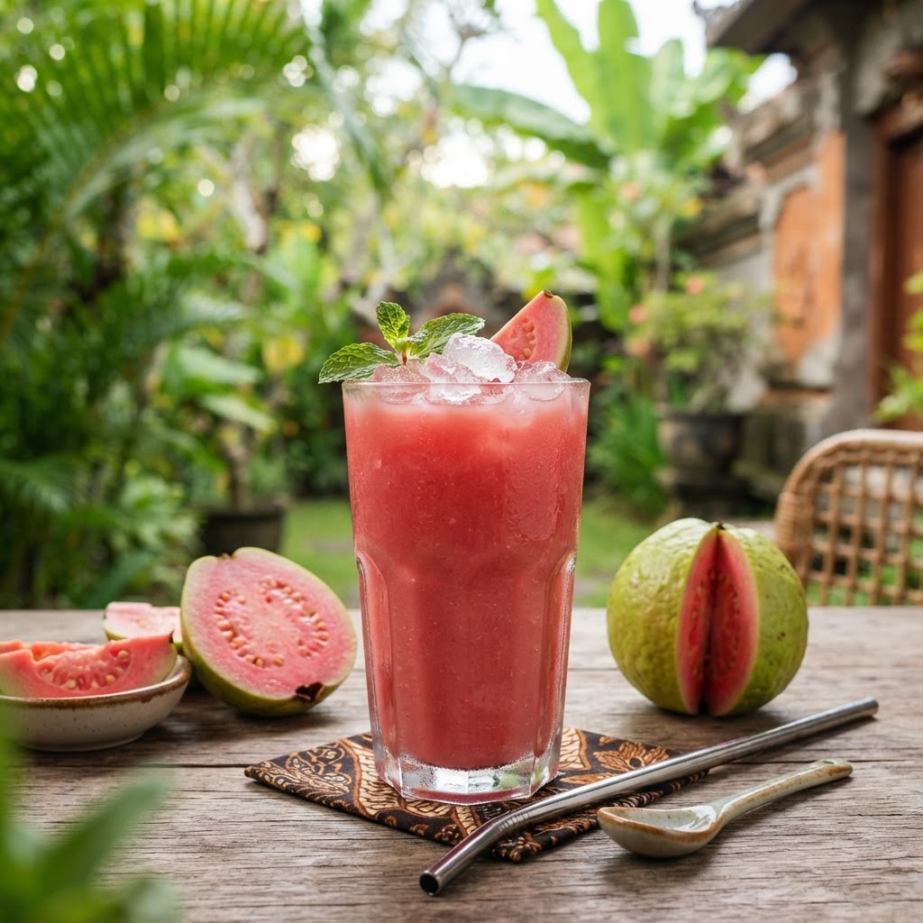 Photo de la recette Jus Jambu Biji — boisson indonésienne maison