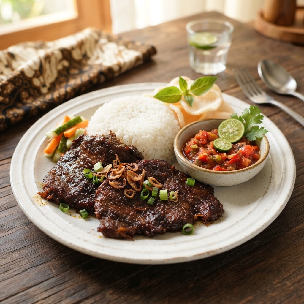 Photo de la recette Empal Gepuk — plat indonésienne maison
