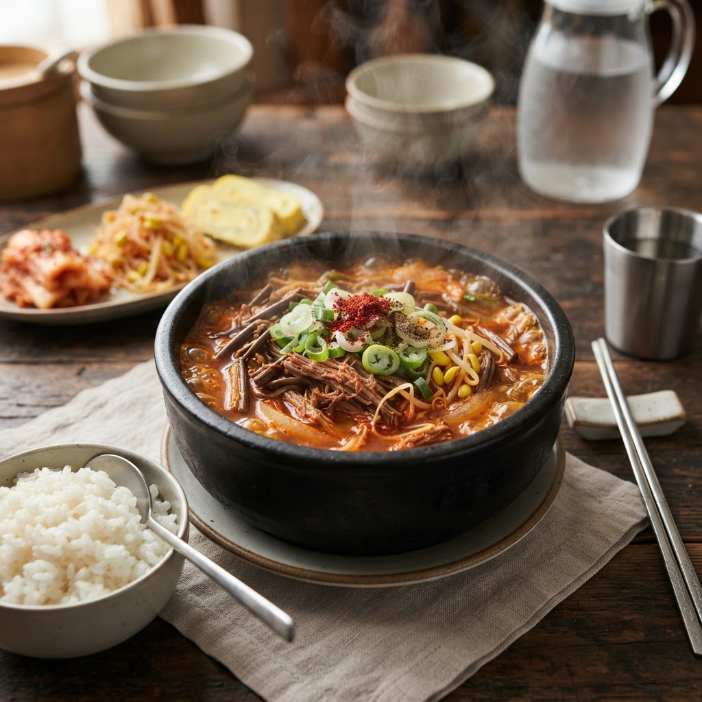 Photo de la recette Yukgaejang — plat coréenne maison