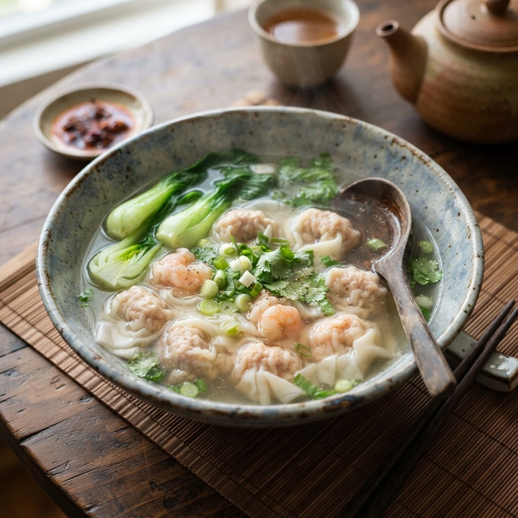 Photo de la recette Soupe de wontons — plat chinoise maison