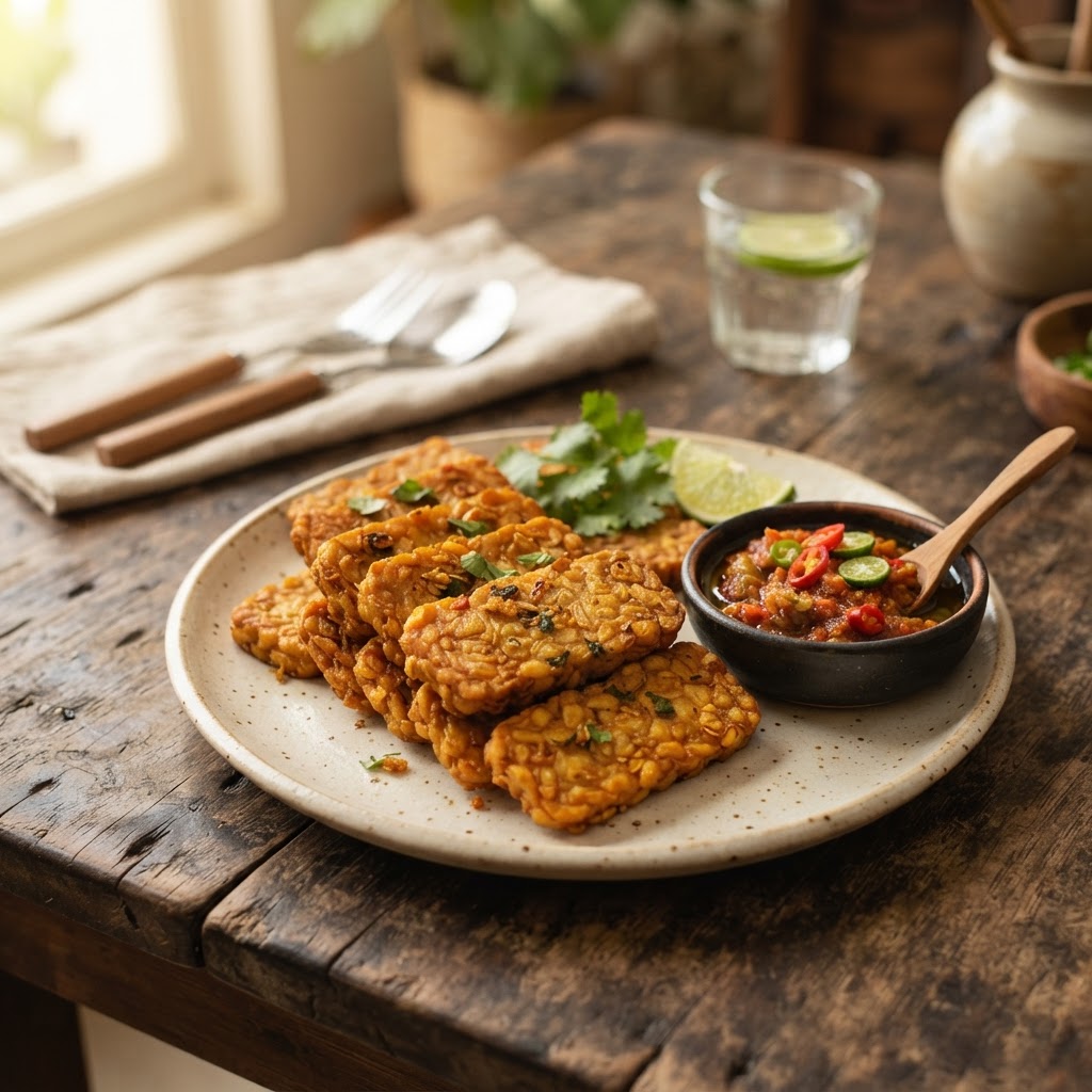 Photo de la recette Tempeh Goreng — snack indonésienne maison