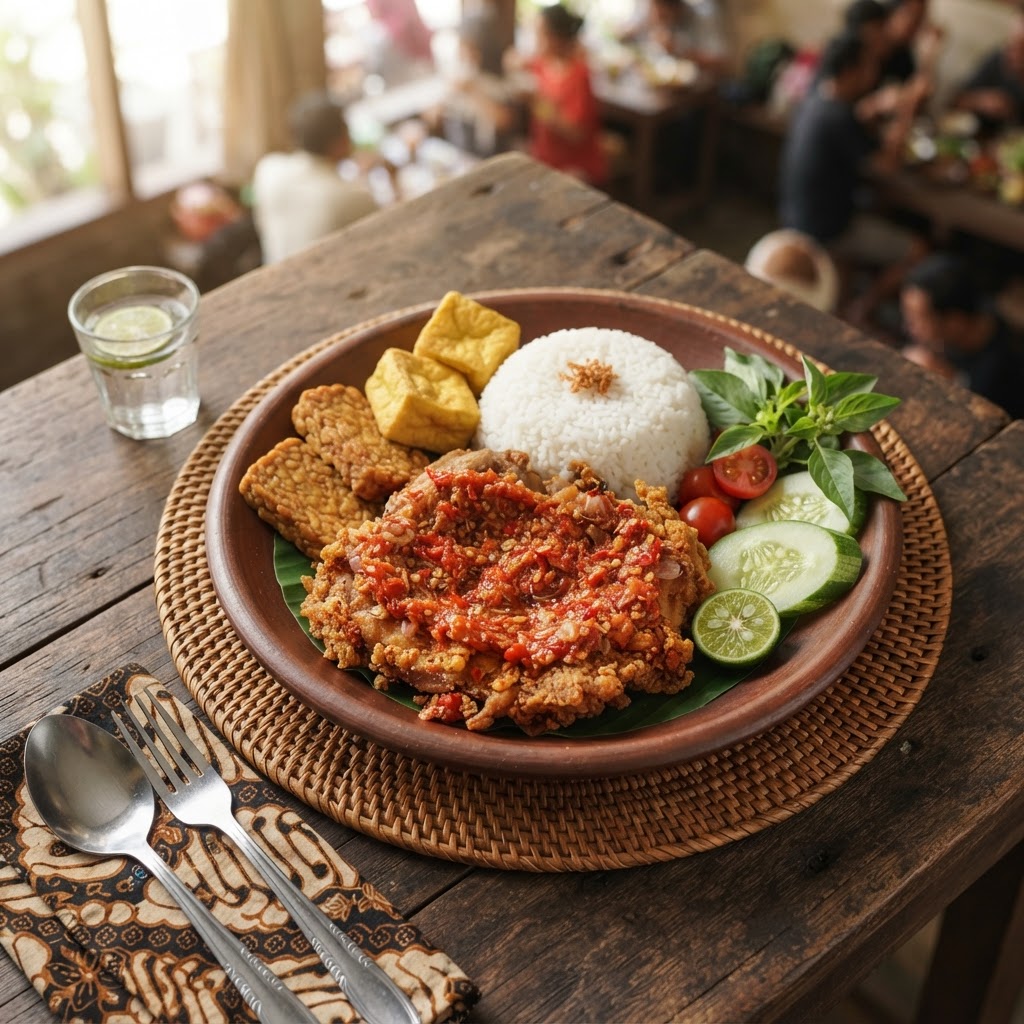 Photo de la recette Ayam Penyet — plat indonésienne maison