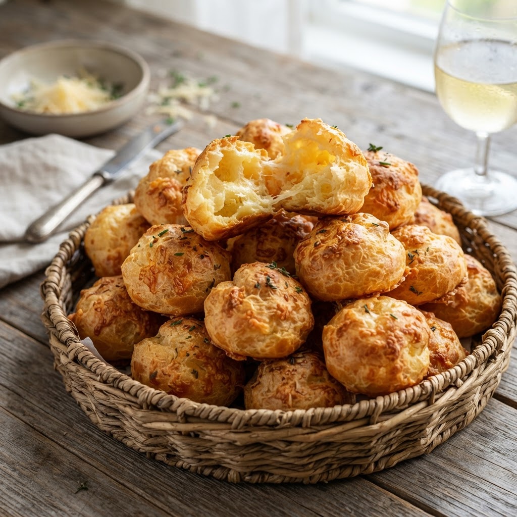 Photo de la recette Gougères au fromage — snack française maison