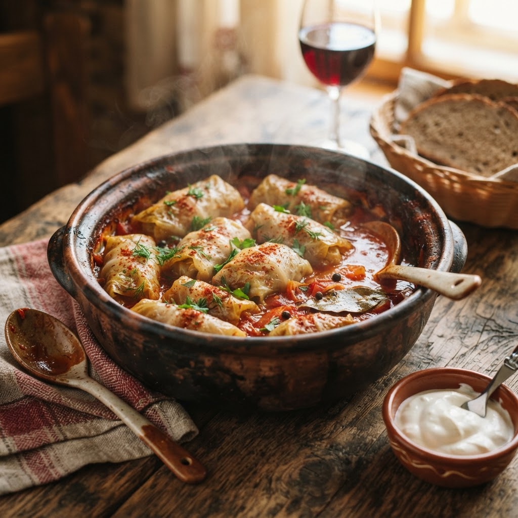 Photo de la recette Sarma (choux farcis) — plat balkans maison