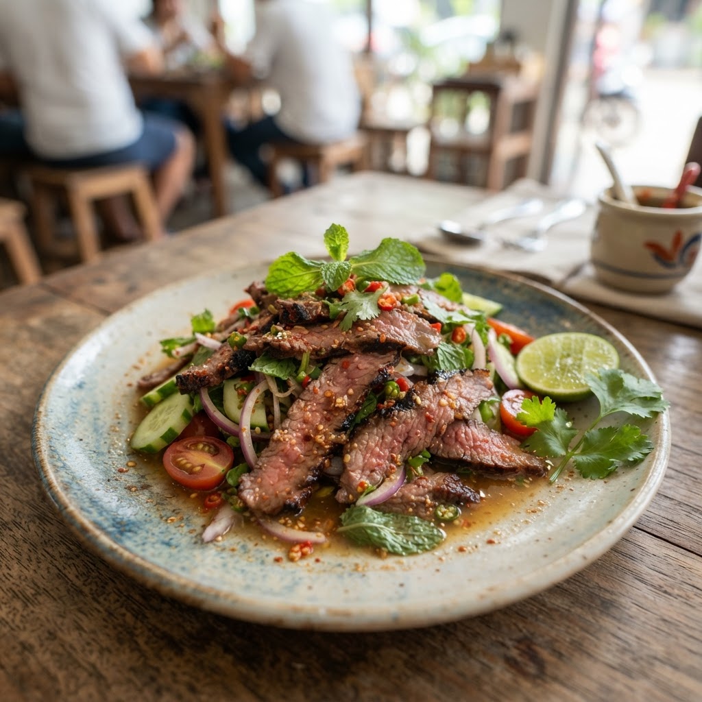 Photo de la recette Yam nua — entrée thaïlandaise maison