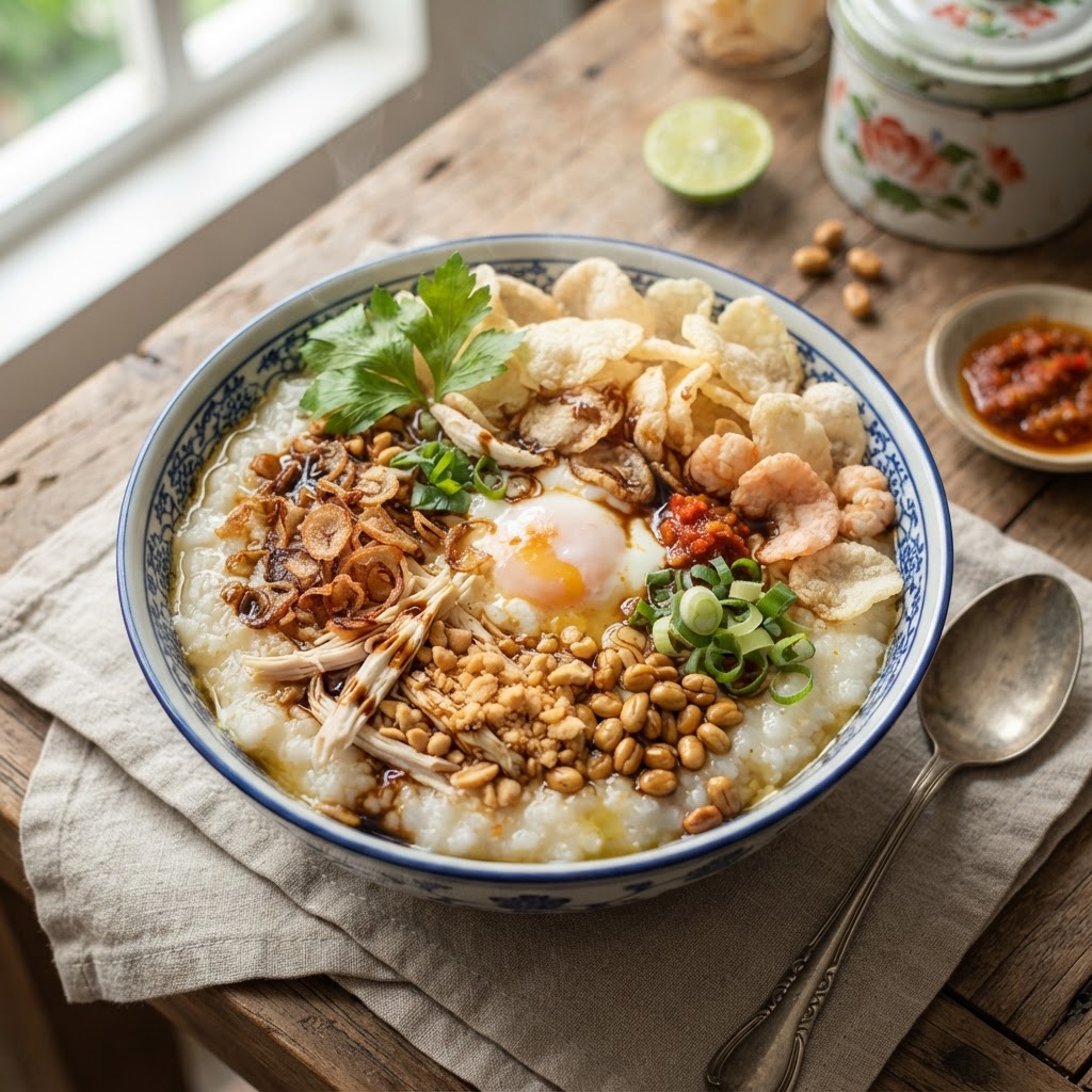 Photo de la recette Bubur Ayam — plat indonésienne maison