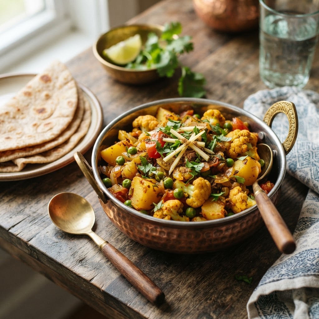Photo de la recette Aloo gobi — plat indienne maison