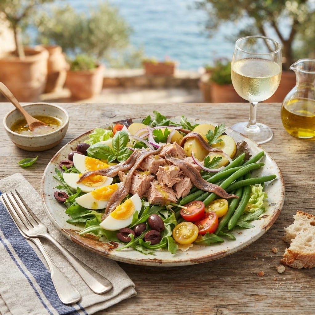 Photo de la recette Salade niçoise — entrée française maison