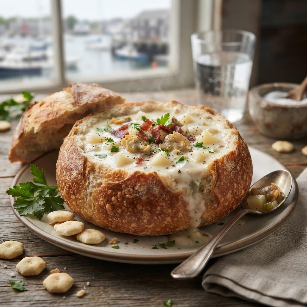 Photo de la recette Clam Chowder — entrée américaine maison