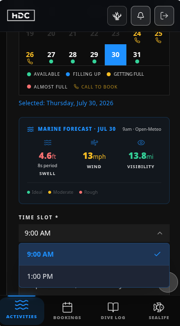 HDC App Screen