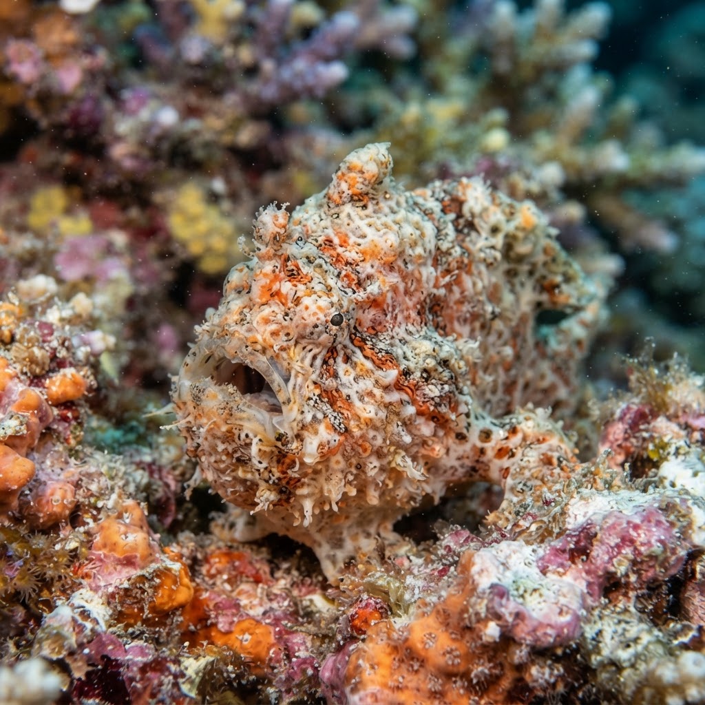 The Hawaiian Frogfish: The Reef's Most Bizarre and Beautiful Ambush Artist
