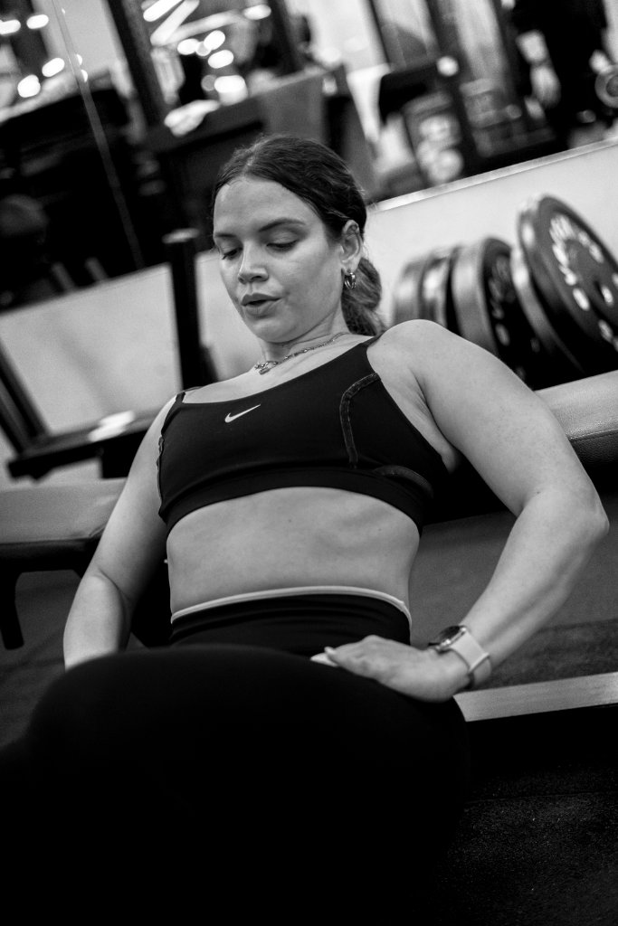 Cliente entrenando