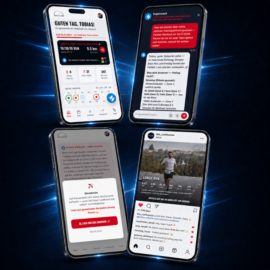 The Runfluence App — Trainingsplan und AI Coach