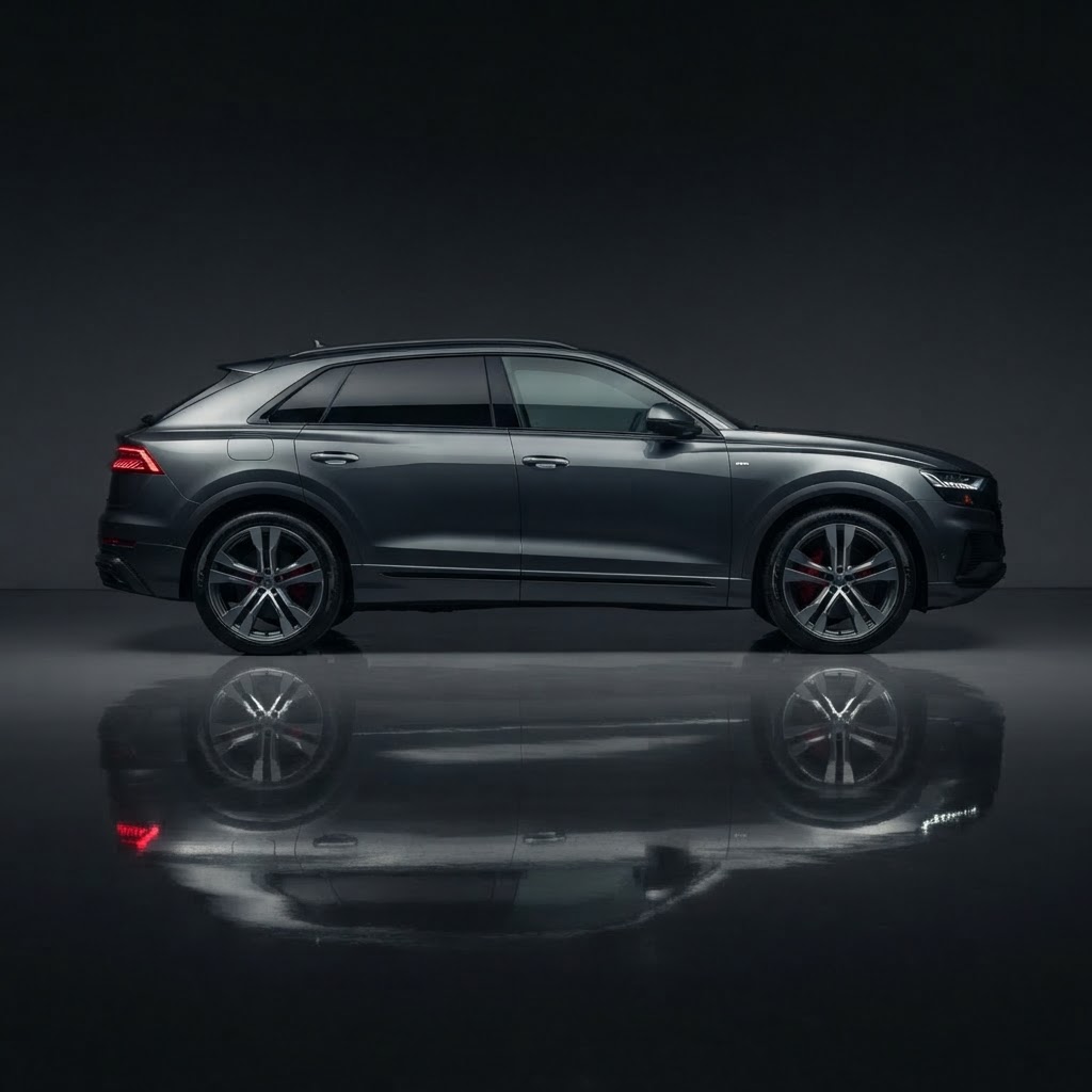 Audi Q8 available for luxury car rental in Bucharest – view 4