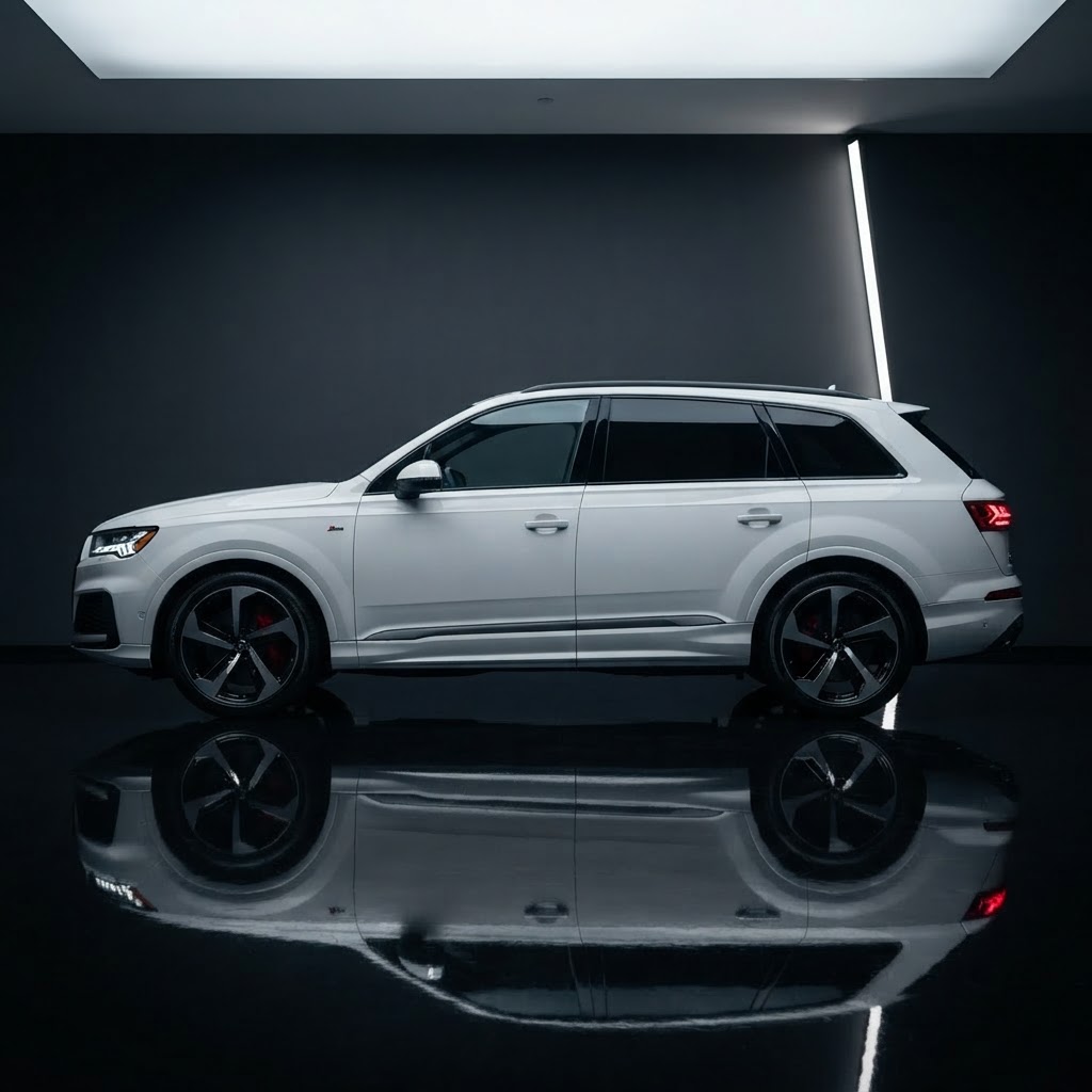 Audi Q7 available for luxury car rental in Bucharest – view 4