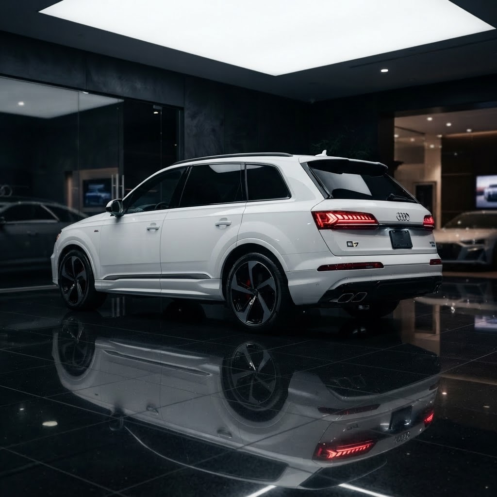 Audi Q7 available for luxury car rental in Bucharest – view 2