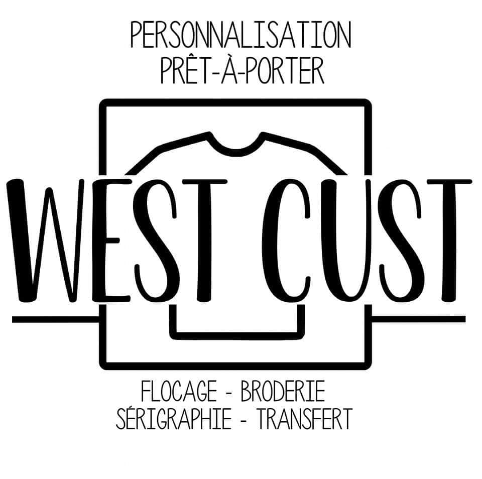 Logo West Cust, Personnalisation, prêt-à-porter, flocage, broderie, sérigraphie, transfert