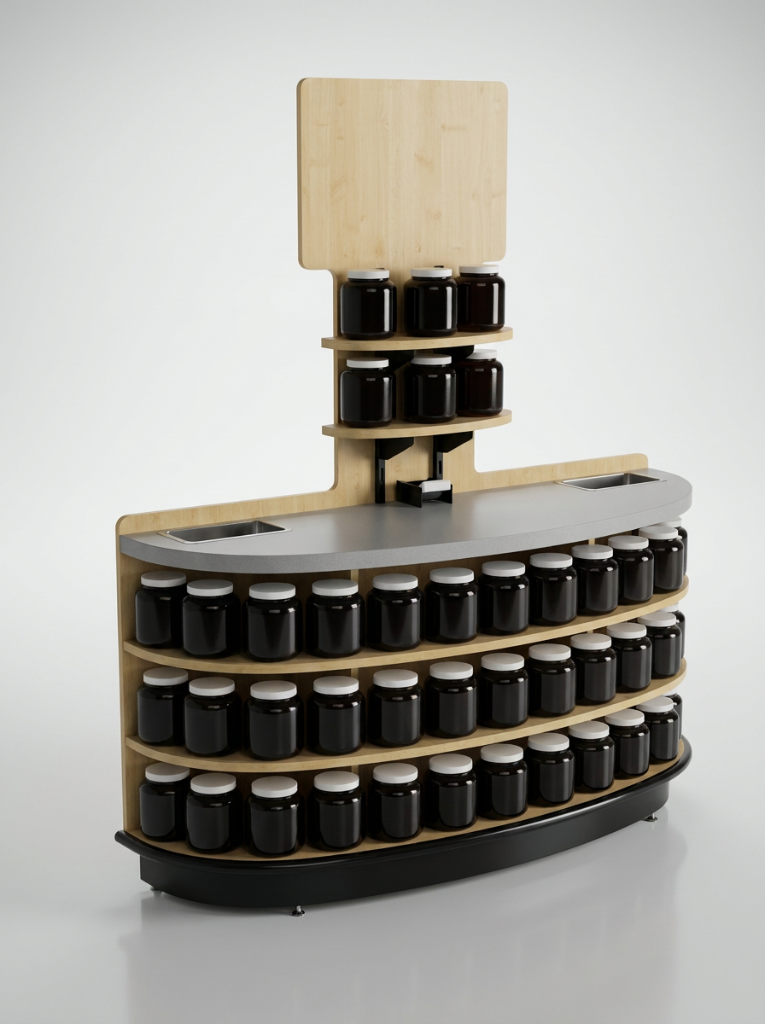 Oval Jar Display Merchandiser