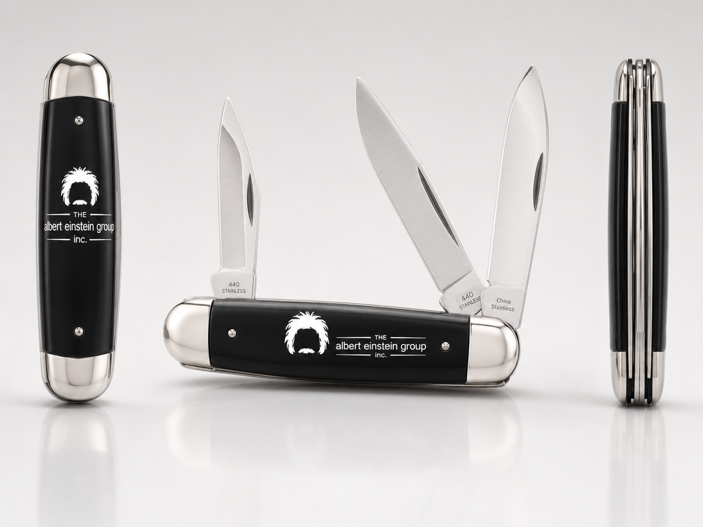 Einstein 3-Blade Pocket Knife