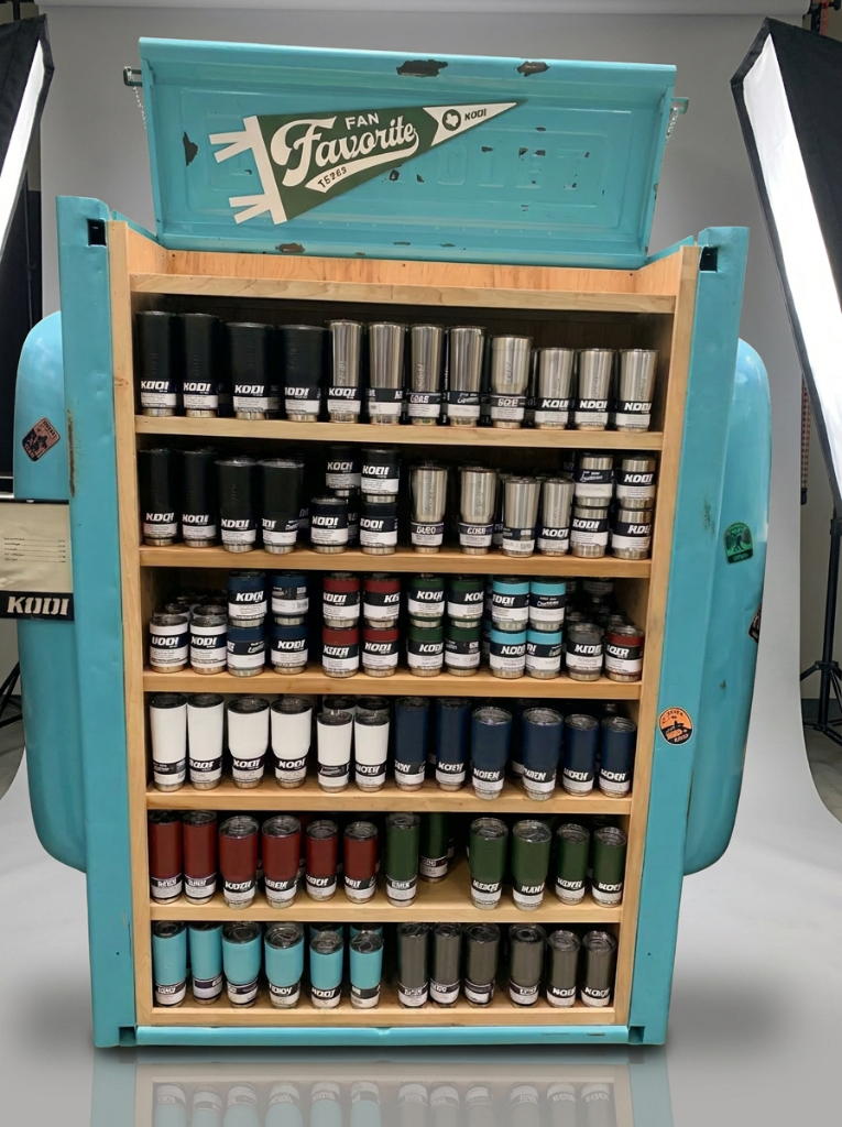 Premium Paint Can Display Cabinet