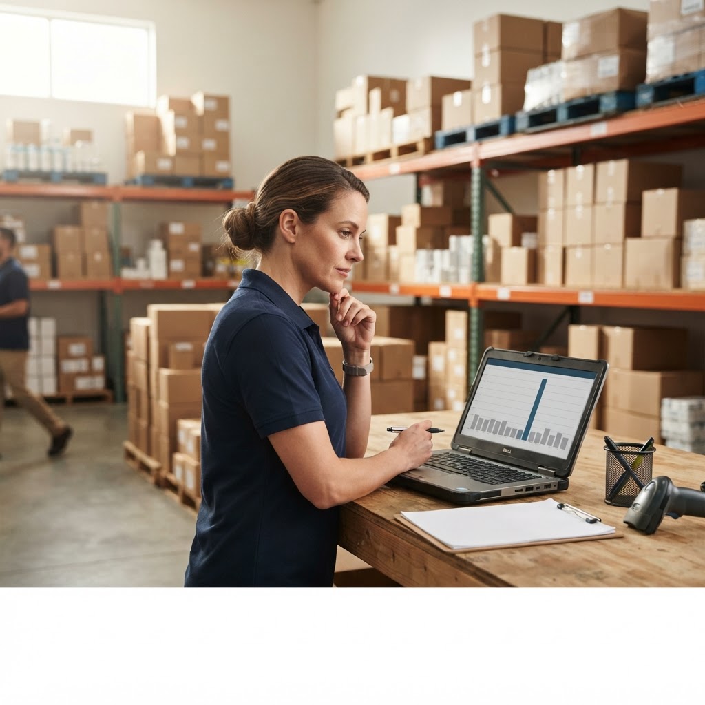 Inventory usage outlier and weekly count review
