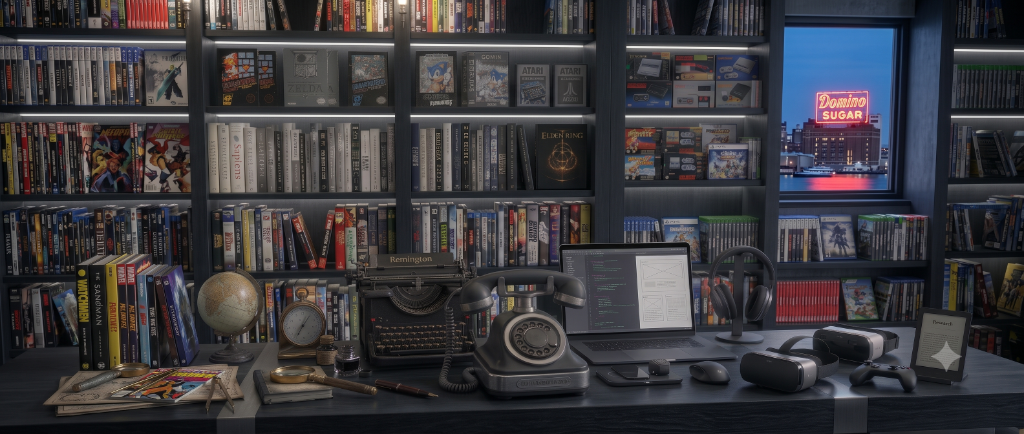 Vintage electronics and retro collectibles at Charm City Retro intake center in Dundalk, MD