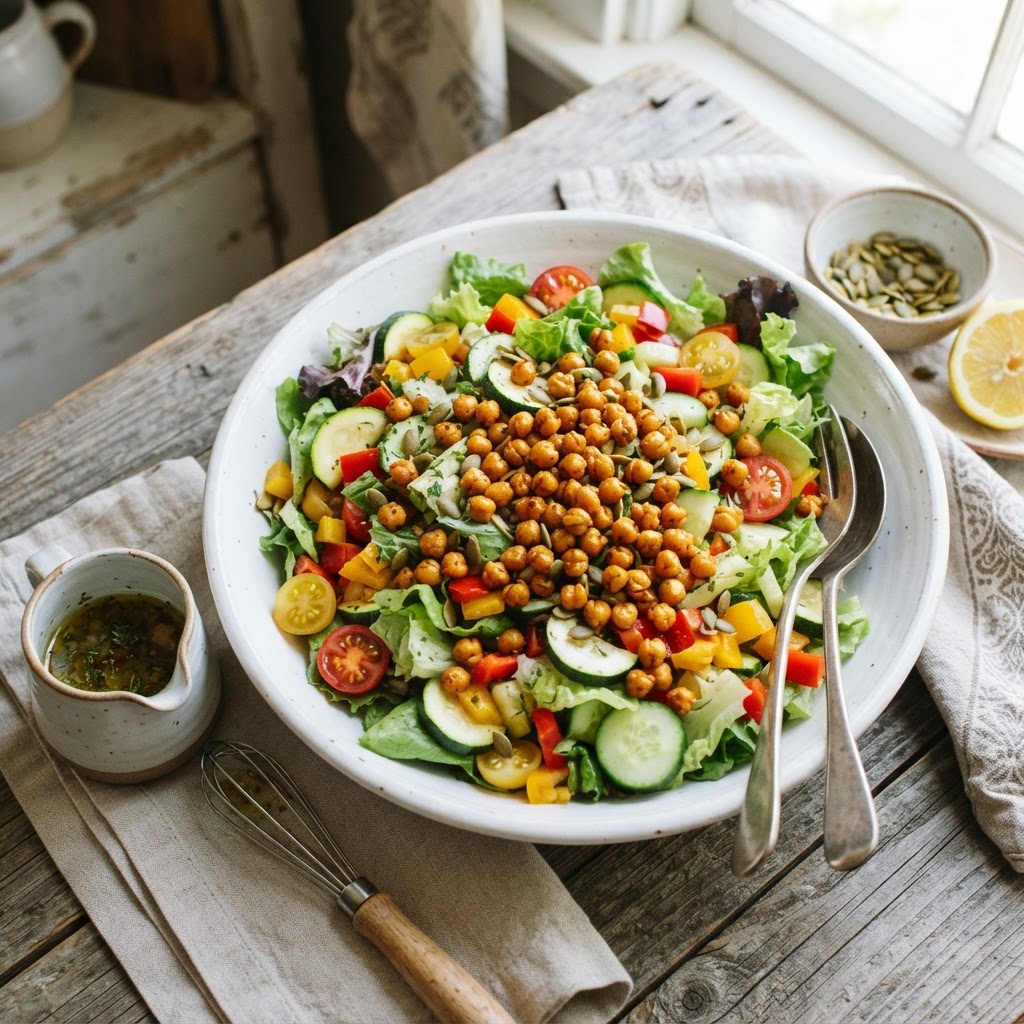 Crispy Chickpea Salad