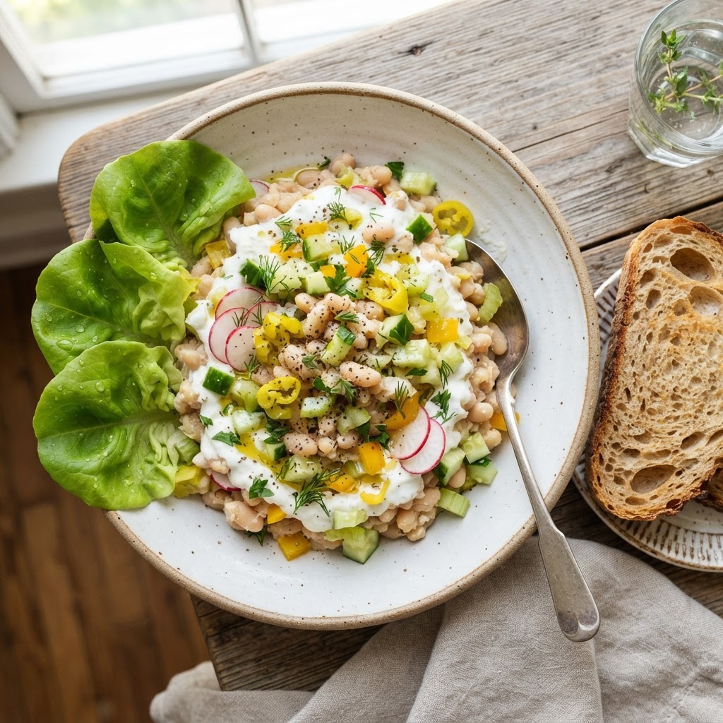 Creamy Dense Bean Salad